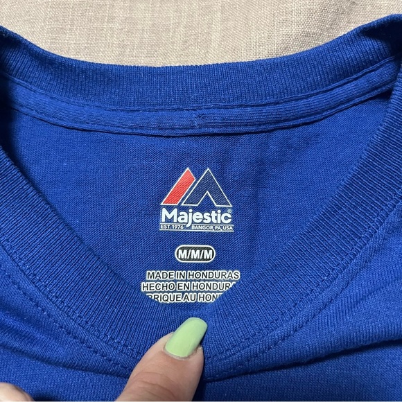 Chicago Cubs 2016 Majestic National League Champions Tee Size Medium Baseball - Picture 4 of 6